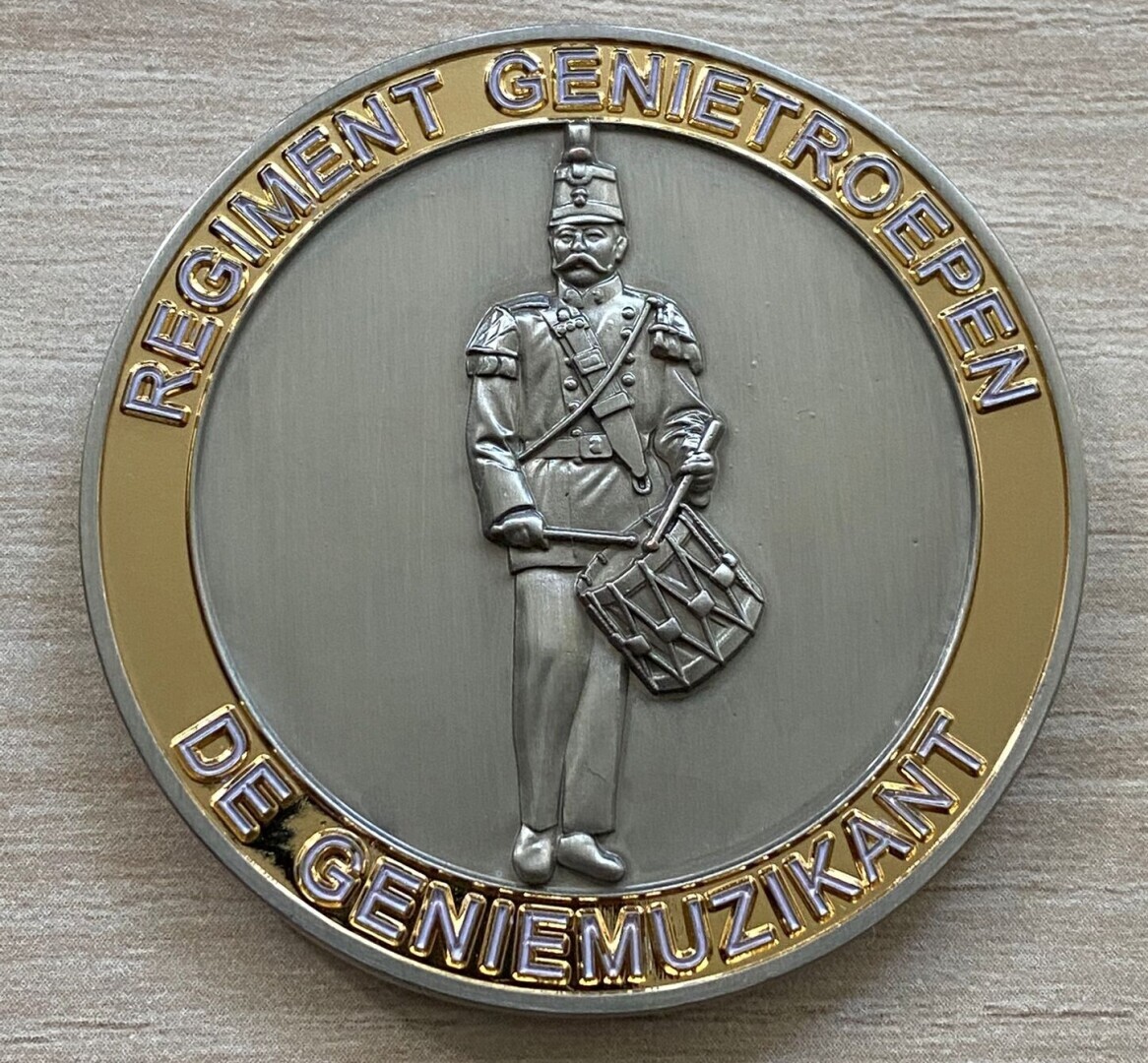 Historische coin Regiment Genietroepen "de muzikant"